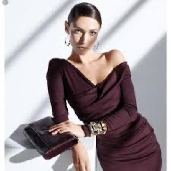 Diane Von Furstenberg Bentley Size 8 Burgundy - Picture 3 of 9